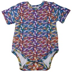 Colorful Flowers Baby Short Sleeve Onesie Bodysuit by Sparkle