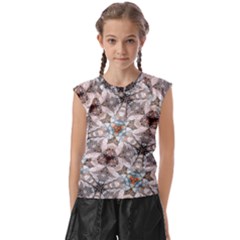 Digital Illusion Kids  Raglan Cap Sleeve Tee by Sparkle