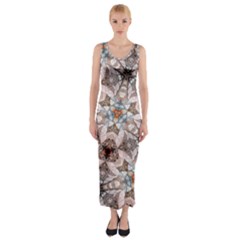 Digital Illusion Fitted Maxi Dress by Sparkle