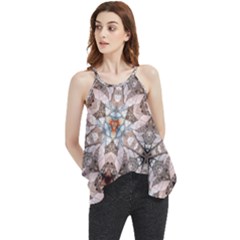 Digital Illusion Flowy Camisole Tank Top by Sparkle