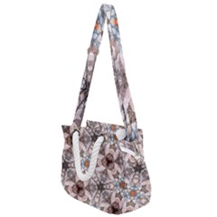 Digital Illusion Rope Handles Shoulder Strap Bag by Sparkle