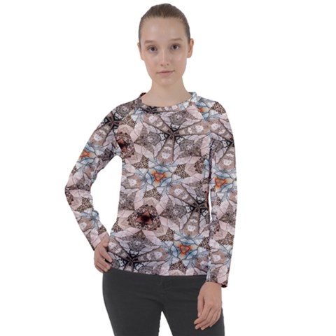 Digital Illusion Women s Long Sleeve Raglan Tee by Sparkle