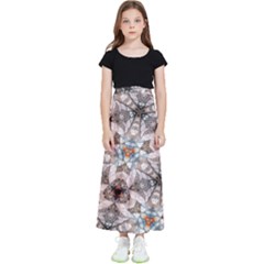 Digital Illusion Kids  Flared Maxi Skirt by Sparkle