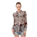 Digital Illusion Long Sleeve Chiffon Shirt View1