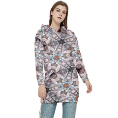 Digital Illusion Women s Long Oversized Pullover Hoodie