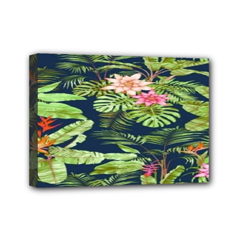 Flowers Pattern Mini Canvas 7  X 5  (stretched) by Sparkle