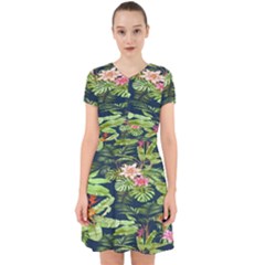 Flowers Pattern Adorable In Chiffon Dress by Sparkle