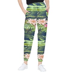 Flowers Pattern Tapered Pants