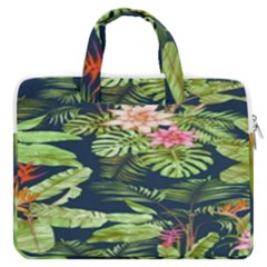 Flowers Pattern Macbook Pro13  Double Pocket Laptop Bag