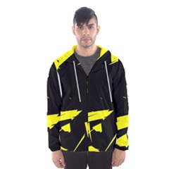 Abstract Pattern Men s Hooded Windbreaker by Sparkle