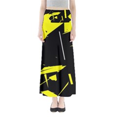 Abstract Pattern Full Length Maxi Skirt by Sparkle