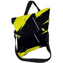 Abstract Pattern Fold Over Handle Tote Bag by Sparkle