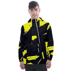 Abstract Pattern Men s Front Pocket Pullover Windbreaker by Sparkle