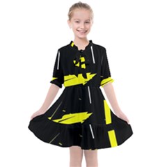 Abstract Pattern Kids  All Frills Chiffon Dress by Sparkle