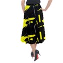 Abstract Pattern Midi Mermaid Skirt View2