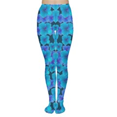 Blue In Bloom On Fauna A Joy For The Soul Decorative Tights