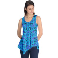 Blue In Bloom On Fauna A Joy For The Soul Decorative Sleeveless Tunic by pepitasart