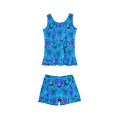 Blue In Bloom On Fauna A Joy For The Soul Decorative Kids  Boyleg Swimsuit