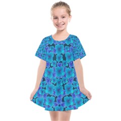 Blue In Bloom On Fauna A Joy For The Soul Decorative Kids  Smock Dress by pepitasart