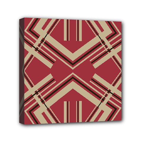 Abstract Pattern Geometric Backgrounds   Mini Canvas 6  X 6  (stretched) by Eskimos