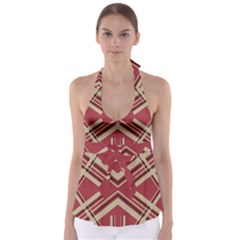 Abstract Pattern Geometric Backgrounds   Babydoll Tankini Top by Eskimos