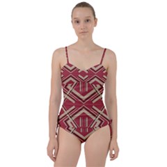 Abstract Pattern Geometric Backgrounds   Sweetheart Tankini Set by Eskimos