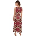 Abstract pattern geometric backgrounds   V-Neck Chiffon Maxi Dress View2