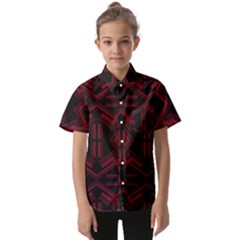 Abstract Pattern Geometric Backgrounds   Kids  Short Sleeve Shirt by Eskimos