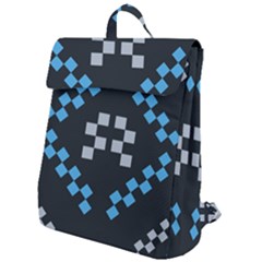 Abstract Pattern Geometric Backgrounds   Flap Top Backpack by Eskimos