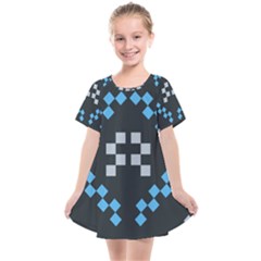 Abstract Pattern Geometric Backgrounds   Kids  Smock Dress by Eskimos