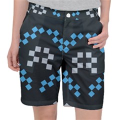 Abstract Pattern Geometric Backgrounds   Pocket Shorts by Eskimos