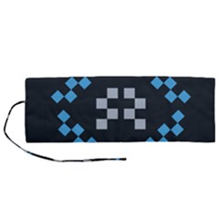 Abstract Pattern Geometric Backgrounds   Roll Up Canvas Pencil Holder (m) by Eskimos