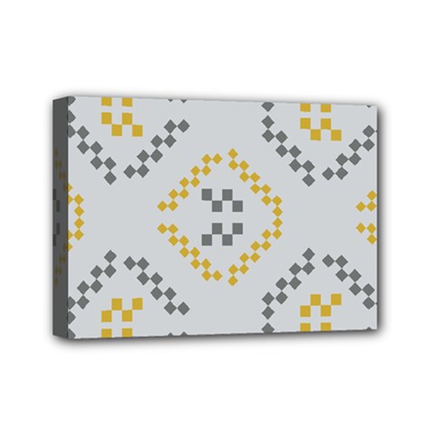 Abstract Pattern Geometric Backgrounds   Mini Canvas 7  X 5  (stretched) by Eskimos