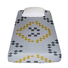 Abstract Pattern Geometric Backgrounds   Fitted Sheet (single Size) by Eskimos