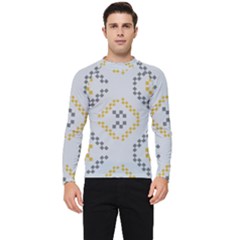 Abstract Pattern Geometric Backgrounds   Men s Long Sleeve Rash Guard