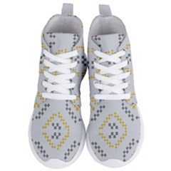 Abstract Pattern Geometric Backgrounds   Women s Lightweight High Top Sneakers by Eskimos