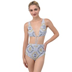 Abstract Pattern Geometric Backgrounds   Tied Up Two Piece Swimsuit by Eskimos