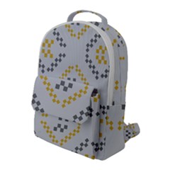 Abstract Pattern Geometric Backgrounds   Flap Pocket Backpack (large) by Eskimos