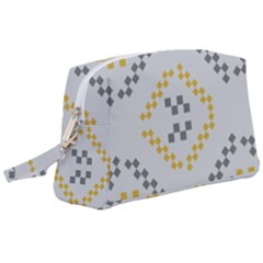 Abstract Pattern Geometric Backgrounds   Wristlet Pouch Bag (large) by Eskimos