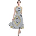 Abstract pattern geometric backgrounds   Round Neck Boho Dress View1