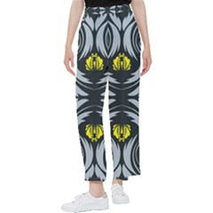 Folk Flowers Print Floral Pattern Ethnic Art Women s Pants 