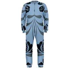 Folk Flowers Print Floral Pattern Ethnic Art Onepiece Jumpsuit (men) by Eskimos