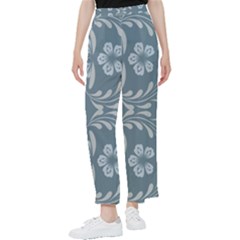 Folk Flowers Print Floral Pattern Ethnic Art Women s Pants  by Eskimos