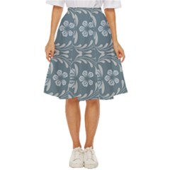 Folk Flowers Print Floral Pattern Ethnic Art Classic Short Skirt