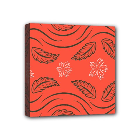 Folk Flowers Print Floral Pattern Ethnic Art Mini Canvas 4  X 4  (stretched) by Eskimos