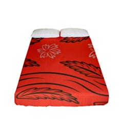 Folk Flowers Print Floral Pattern Ethnic Art Fitted Sheet (full/ Double Size) by Eskimos