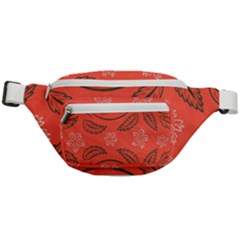 Folk Flowers Print Floral Pattern Ethnic Art Fanny Pack by Eskimos