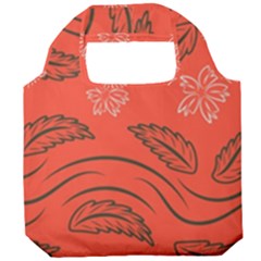 Folk Flowers Print Floral Pattern Ethnic Art Foldable Grocery Recycle Bag by Eskimos