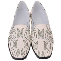 Folk Flowers Print Floral Pattern Ethnic Art Women s Classic Loafer Heels by Eskimos