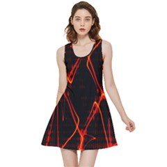 Officially Sexy Orange & Black Inside Out Reversible Sleeveless Dress